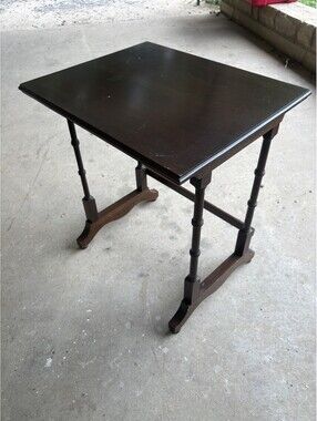 Vintage Ethan Allen Georgian Court Cherry Wood Nesting Table